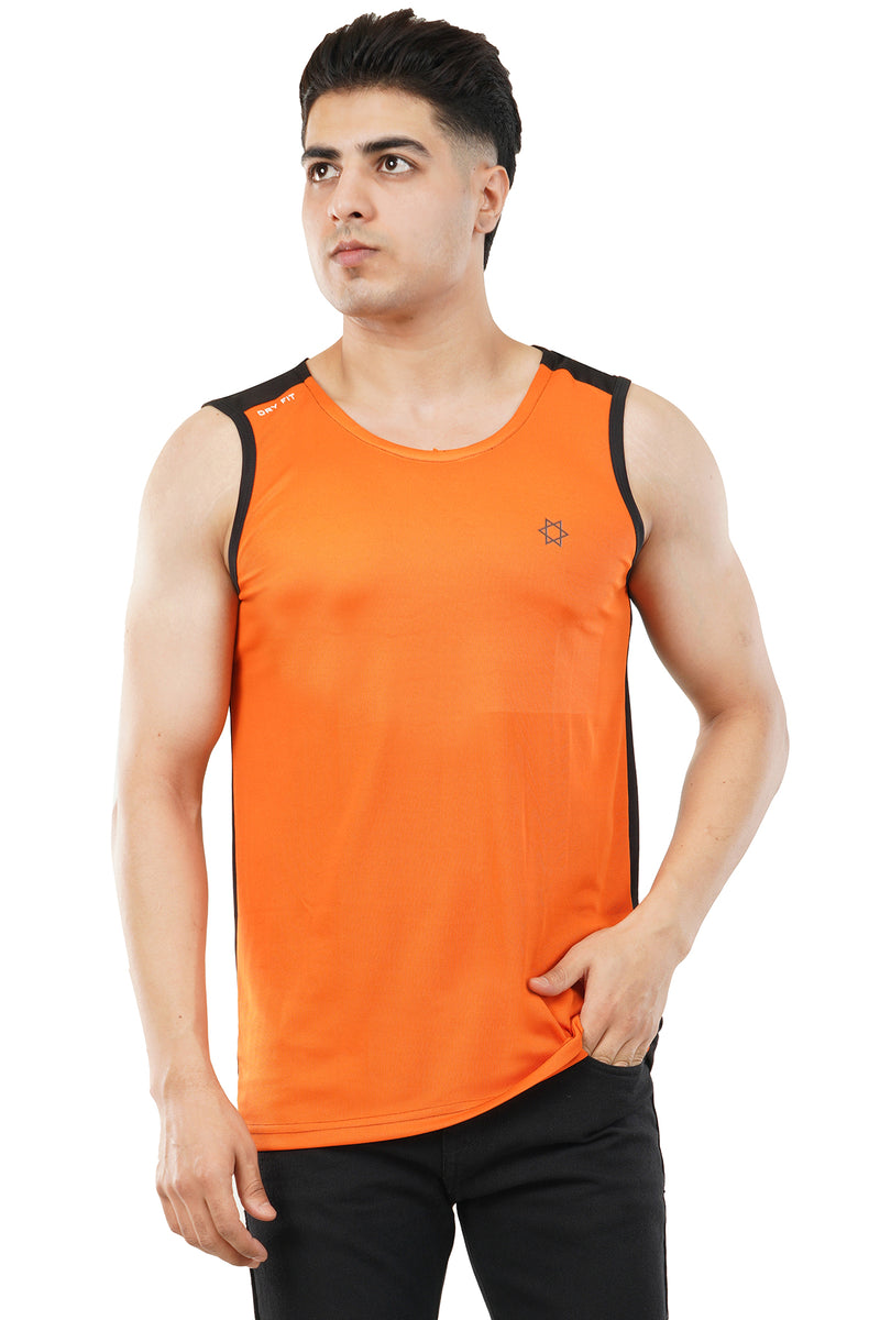 Front view of the Dri-fit gym vest, emphasizing versatility and style for fitness routines.