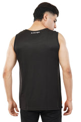 Back view of the gym vest, providing a breathable and functional design for daily workouts. 